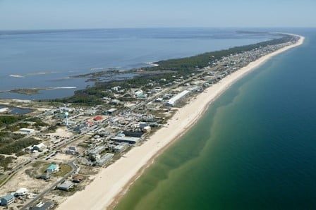 Aerial of St. George Island Beach