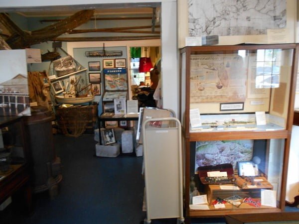 Artifacts display at Carrabelle History Museum