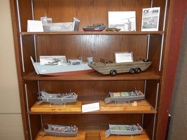 Camp Gordan Johnston Museum display shelf