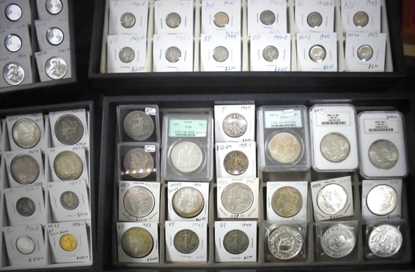 Coins at Martin's House of Coins