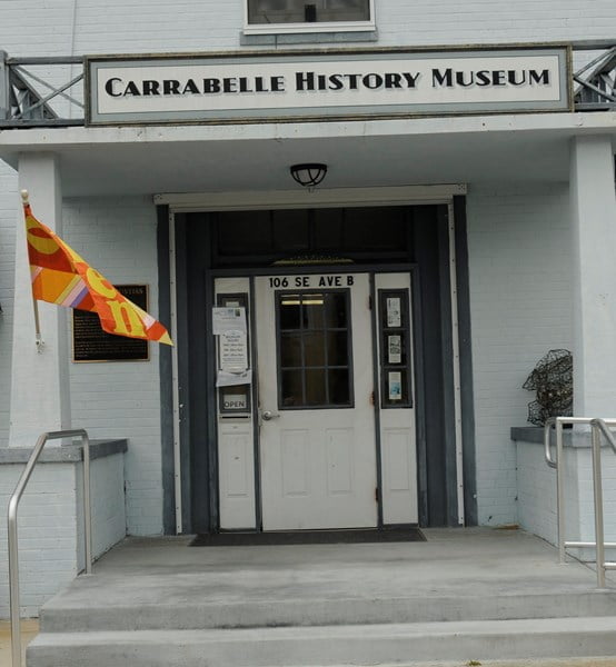 Front door of Carrabelle History Museum