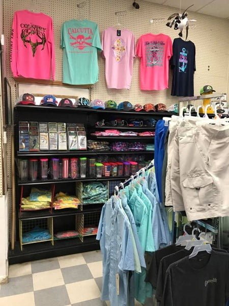 Shirts and Hats at Fisherman's Choice