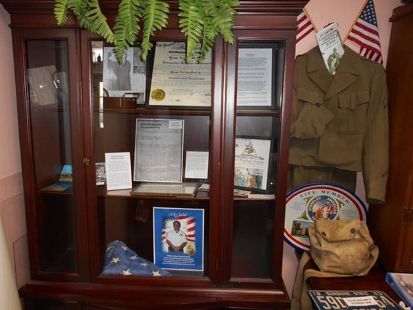 Uniform display at Carrabelle History Museum