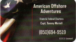 American Offshore Adventures Business Card